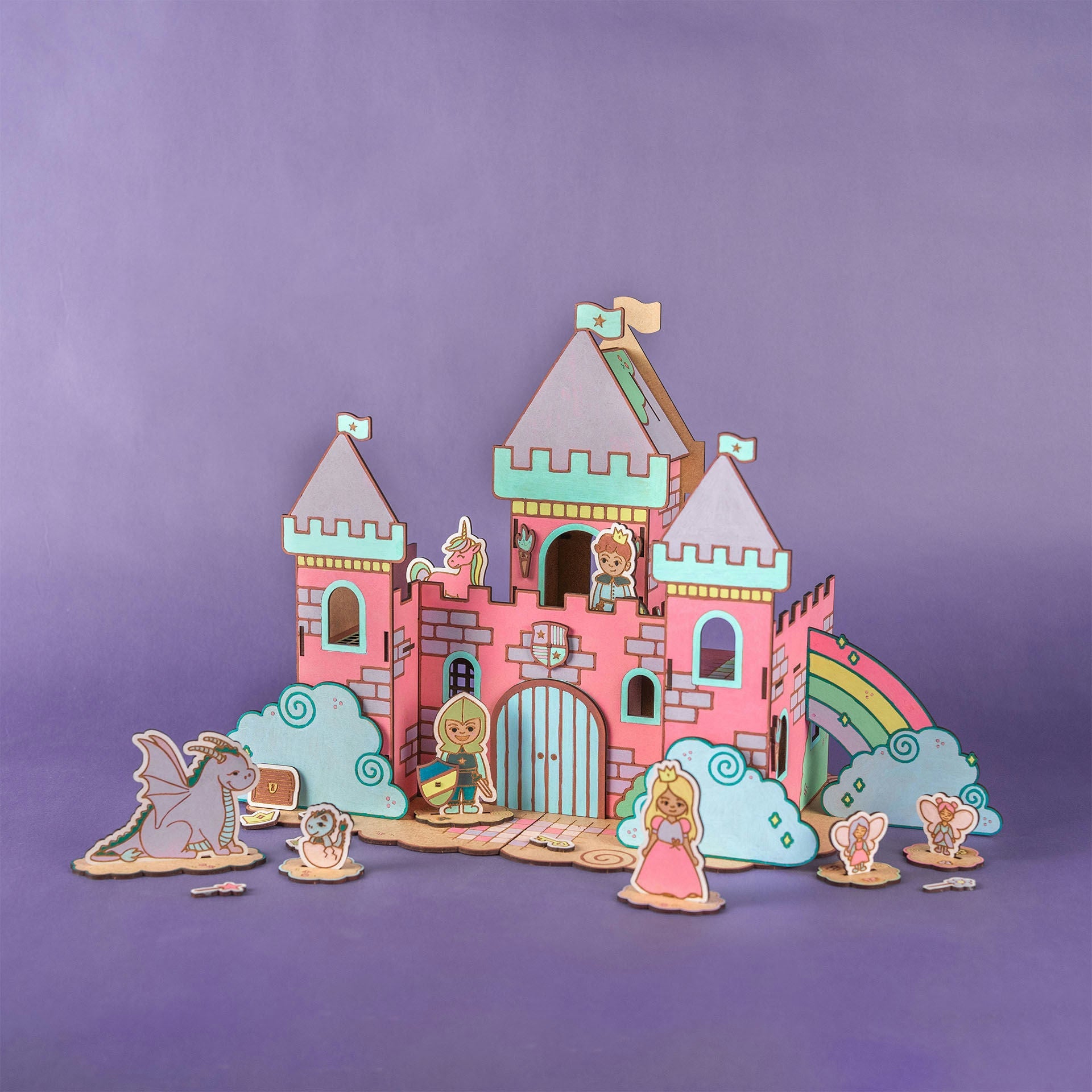 Crateit Unicorn | Dreamland Castle | Wooden Art & Craft Kit