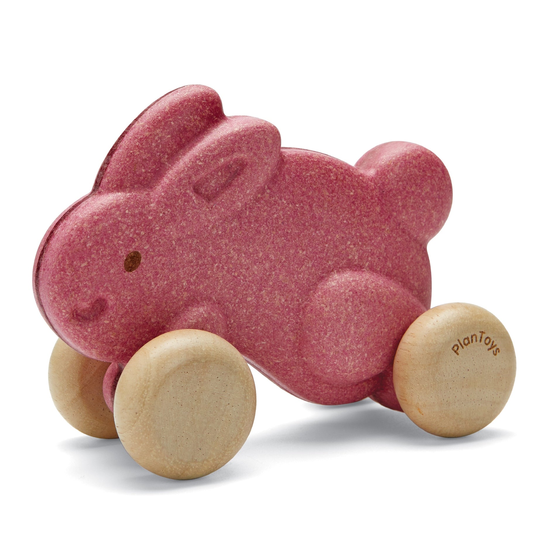 PlanToys Push Along Bunny - Pink