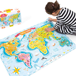 Banana Panda What in the World Young Explorers Puzzle, being played with