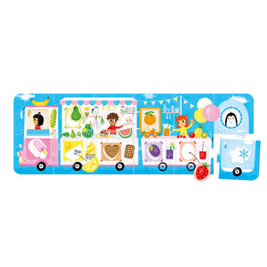 Banana Panda Make-a-Match Food Truck Toddler Puzzle