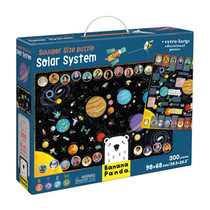 Banana Panda Suuuper Size Solar System Floor Puzzle, in its box