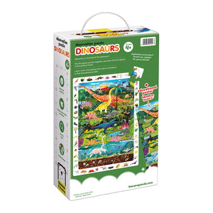 Banana Panda Observation Puzzle Dinosaurs, in its box