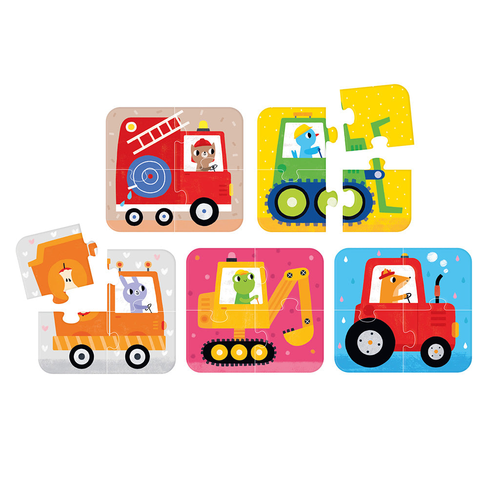 Banana Panda On-the-Go Puzzles Vehicles