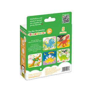 Banana Panda On-the-Go Travel Puzzles Dinosaurs, in its box