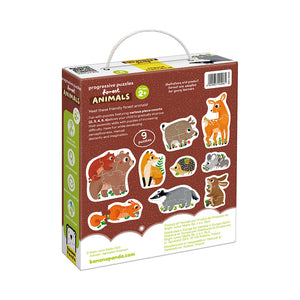 Banana Panda Progressive Toddler Puzzles Forest Animals, in its box