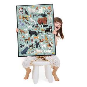 Banana Panda Puzzlove Dogs Jigsaw, being played with