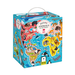 Banana Panda Puzzlove Animals Around the World Jigsaw, in its box