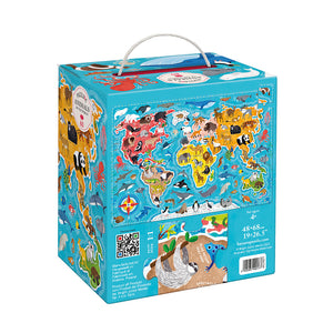 Banana Panda Puzzlove Animals Around the World Jigsaw, in its box