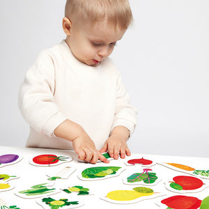 Banana Panda My First Puzzles Fruits & Veggies, being played with