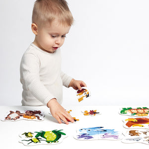 Banana Panda My First Puzzles Baby Animals, being played with