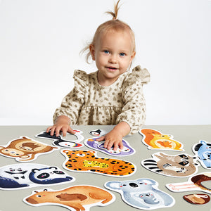 Banana Panda First Jumbo Puzzle Mummy & Me, being played with