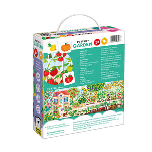 Banana Panda Garden Floor Puzzle, in its box