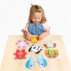 Banana Panda My First Puzzles Animals, being played with