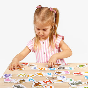 Banana Panda Puzzle Pairs Letters, being played with