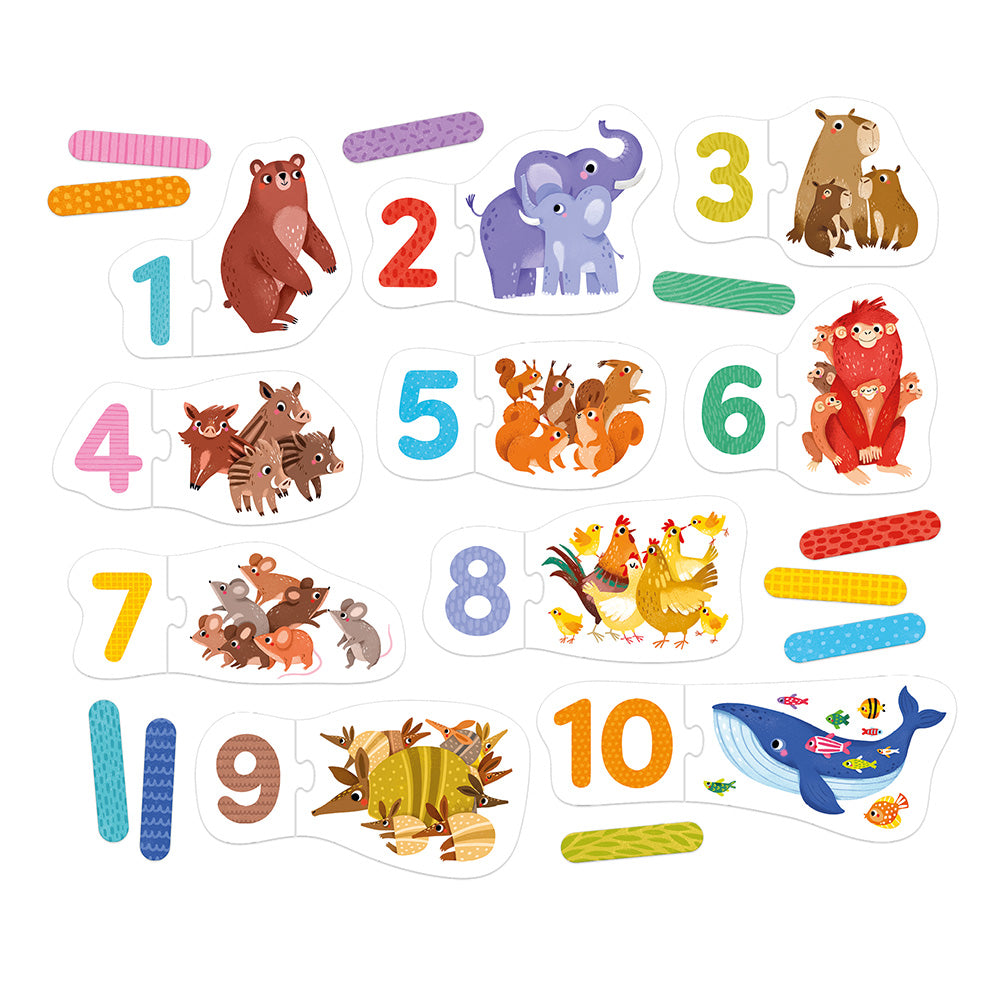 Banana Panda Puzzle Pairs Numbers