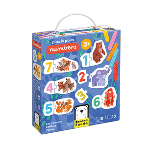 Banana Panda Puzzle Pairs Numbers, in its box