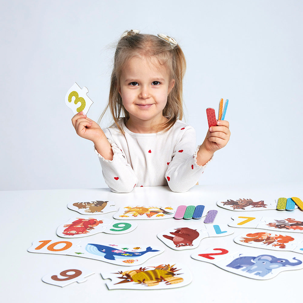 Banana Panda Puzzle Pairs Numbers