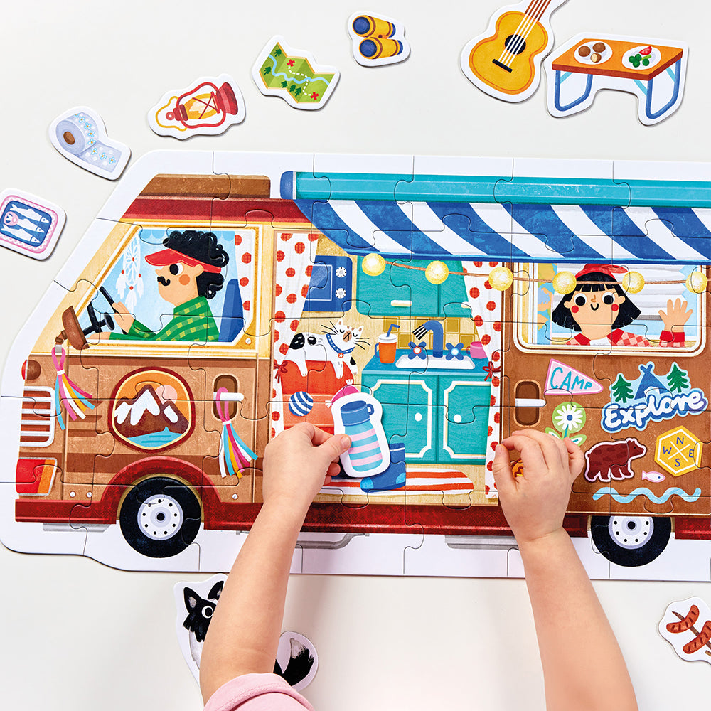 Banana Panda Play-as-You-Go Puzzle Camper Van
