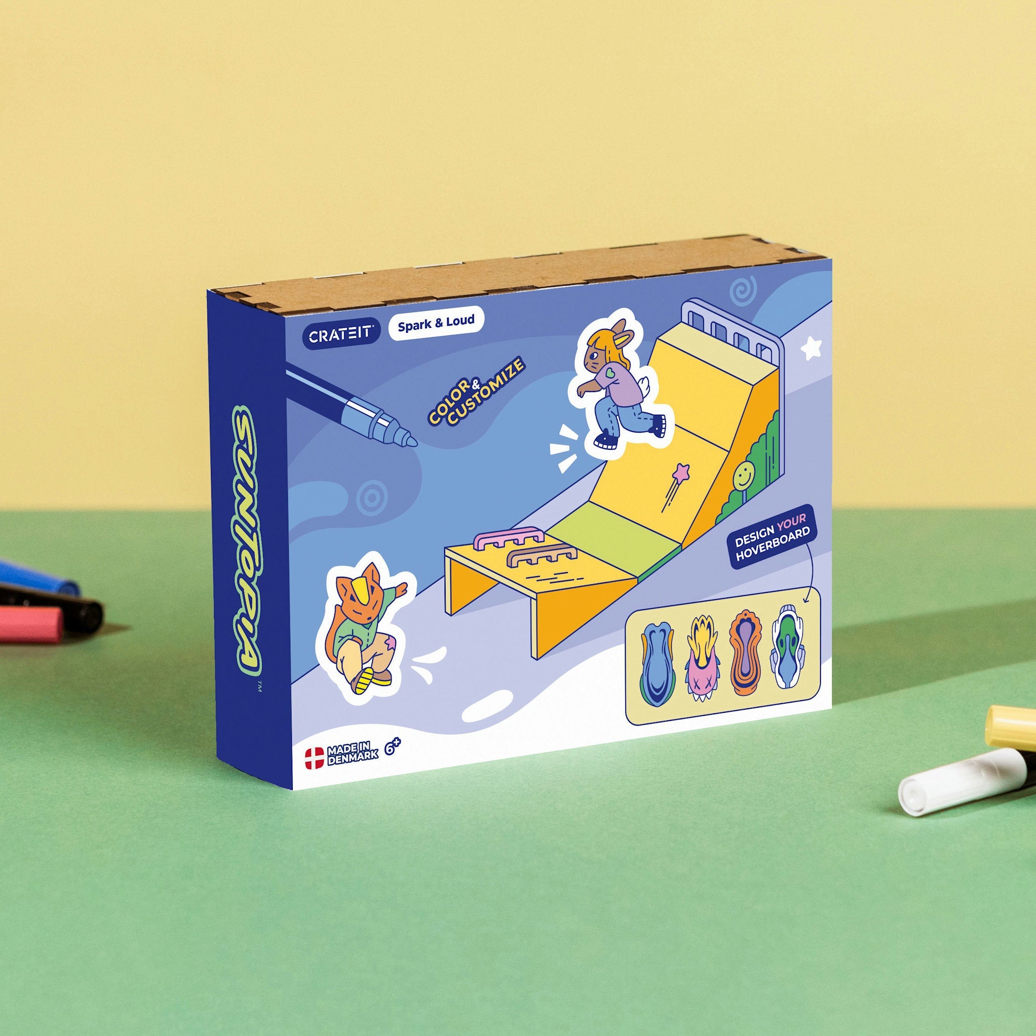 Crateit Suntopia | Spark & Loud | Wooden Art & Craft Kit