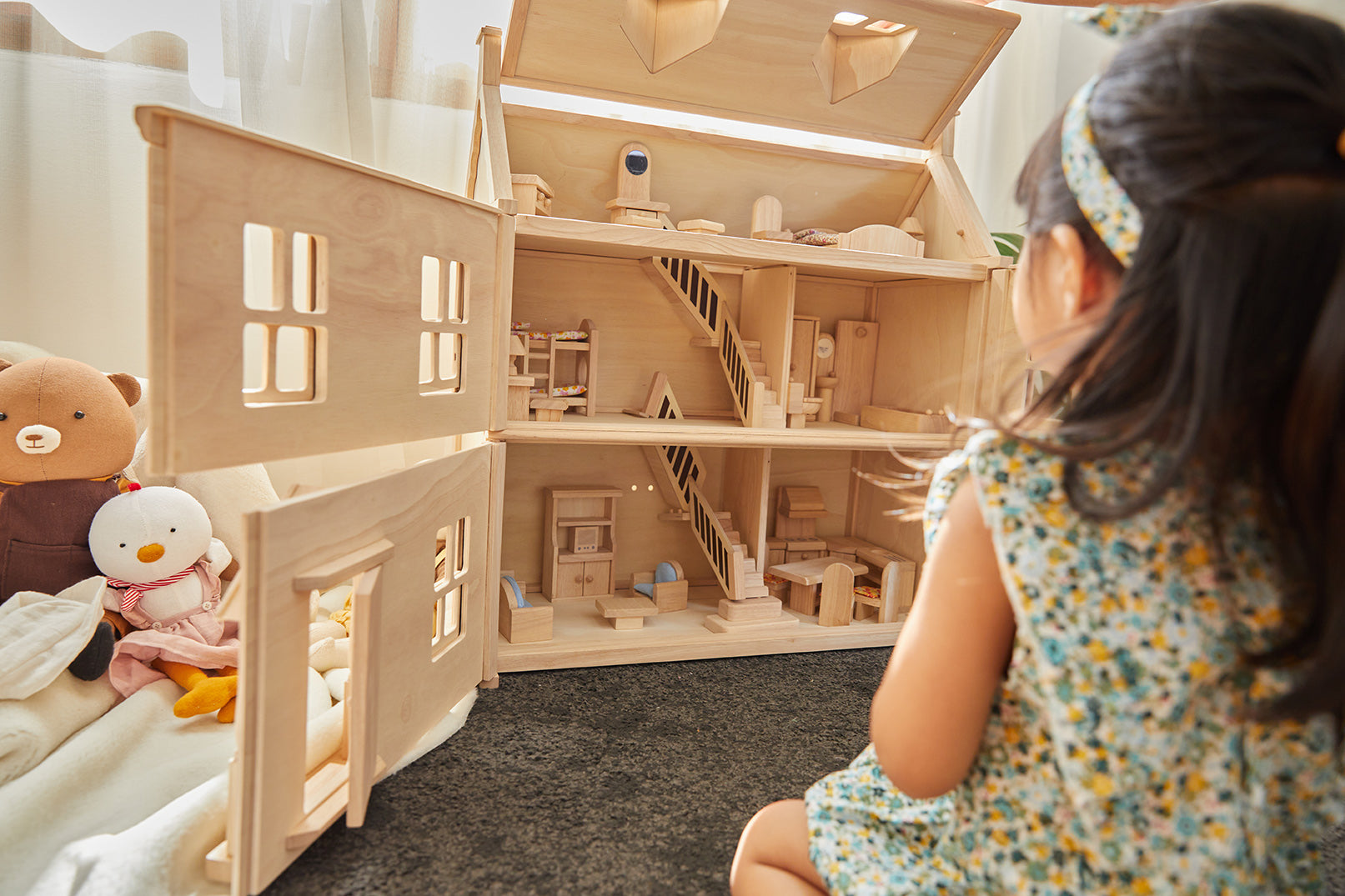 PlanToys Living Room Classic Doll Furniture Set