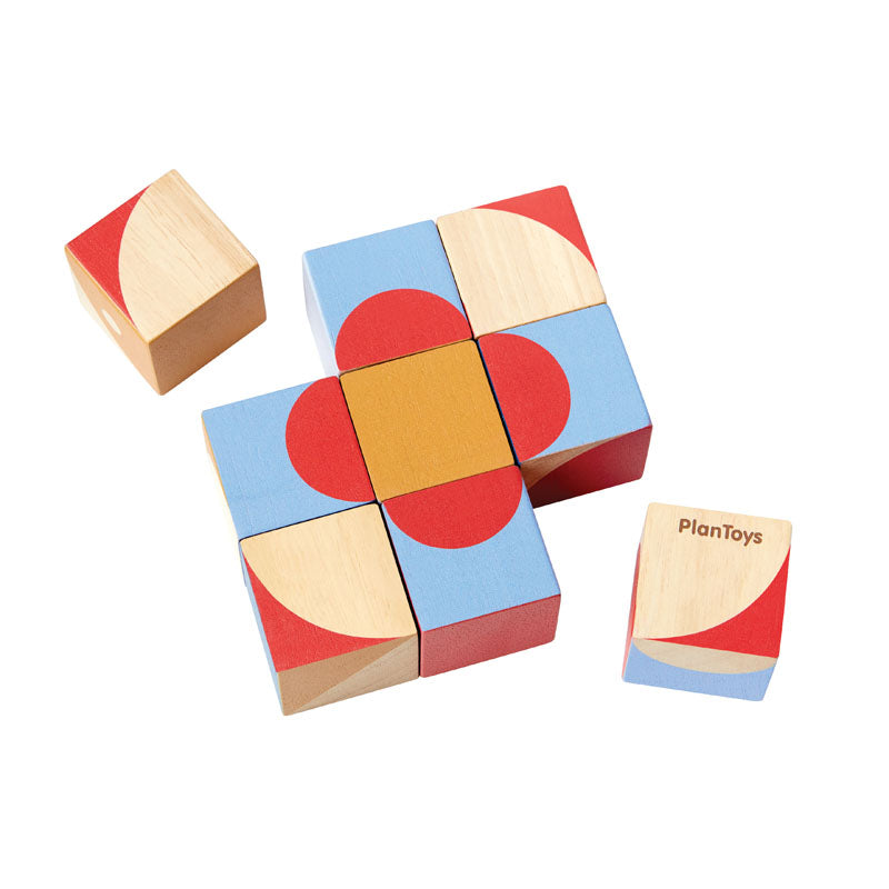 Geo Pattern Cubes PlanToys