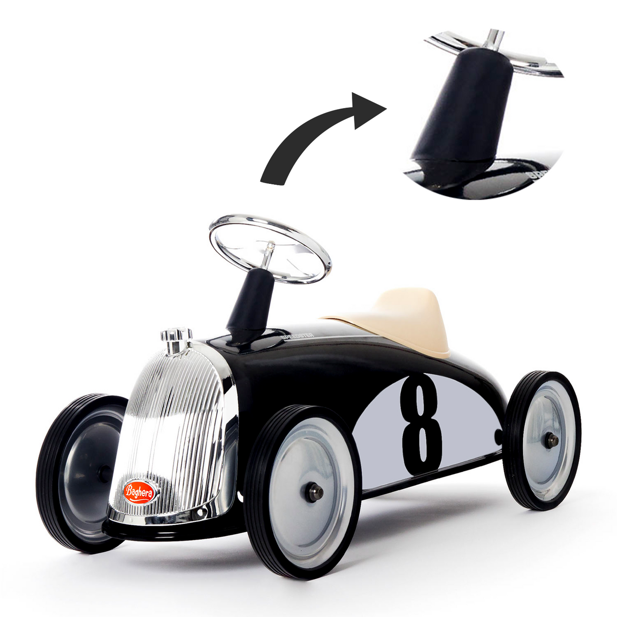 Steering column for Rider Black