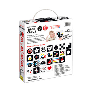 Banana Panda High Contrast Newborn Sensory Cards, in its box