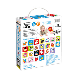 Banana Panda High Contrast Baby Sensory Cards, in its box
