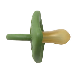 Oli & Carol natural rubber dummy 2-pack in Greens, one size from birth