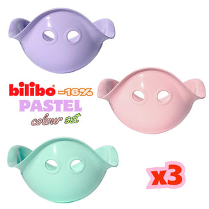 MOLUK Bilibo Pastel 3 Pack spin and balance toy