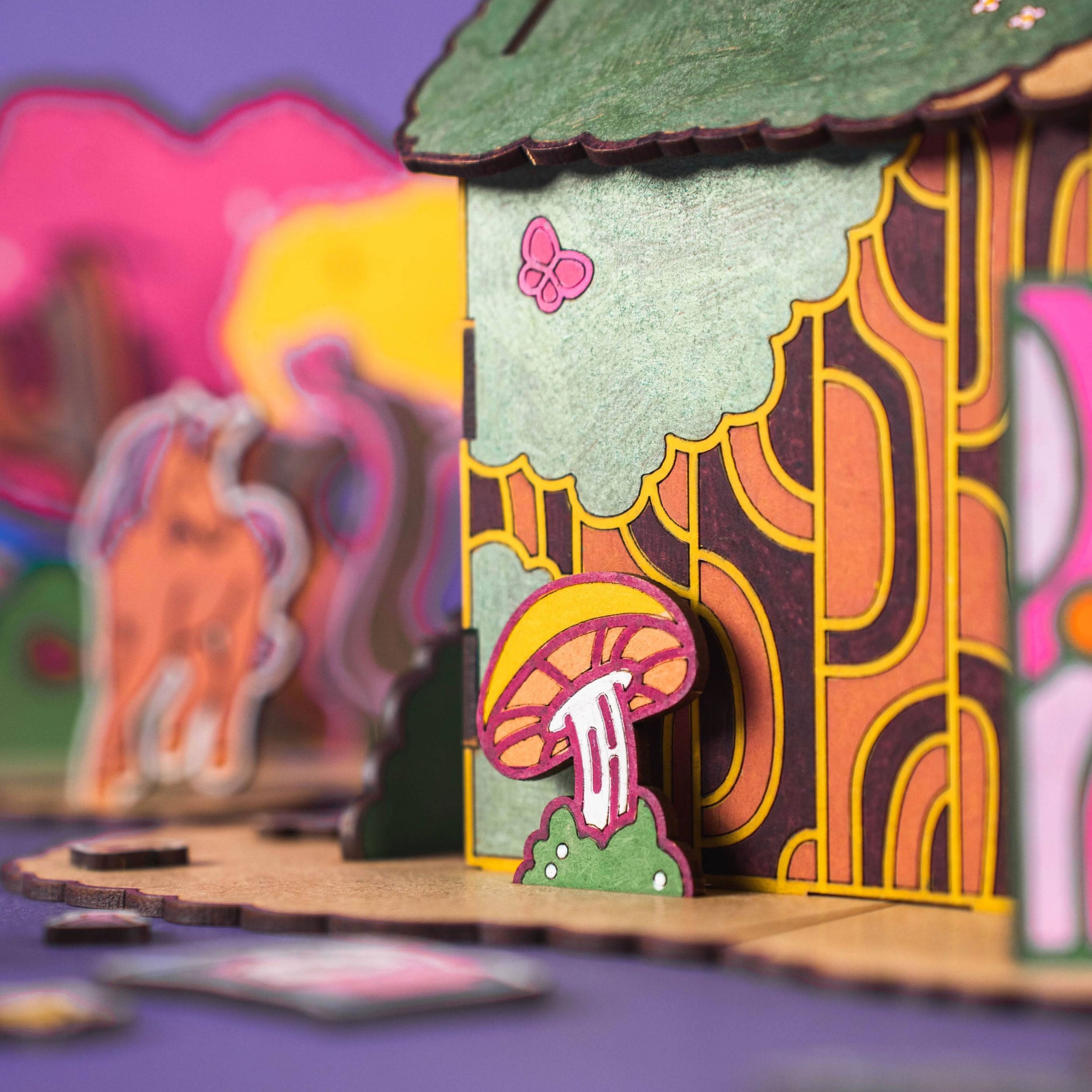 Crateit Unicorn | Magic Forest | Wooden Art & Craft Kit