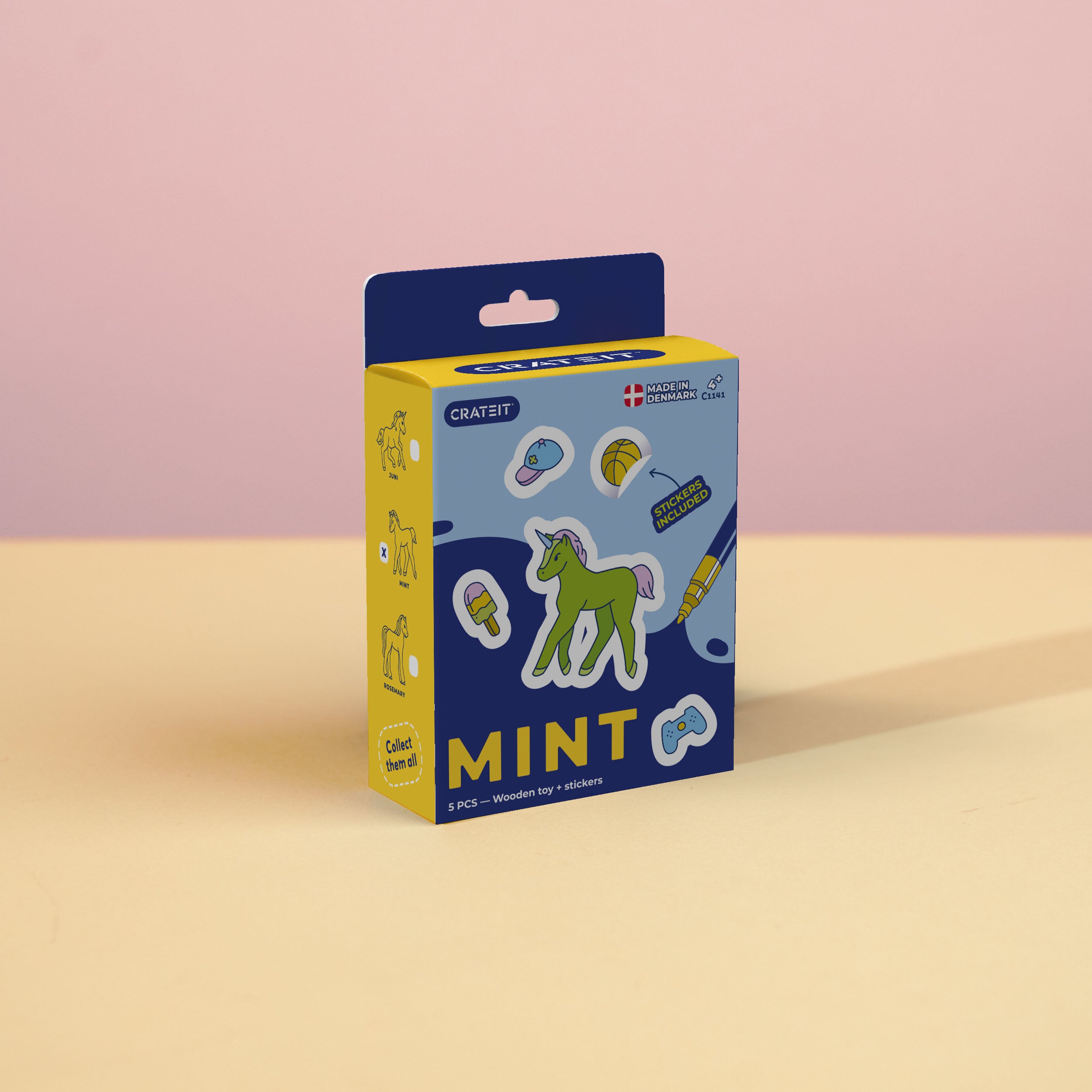 Crateit Unicorn | Mint | Wooden Art & Craft Kit