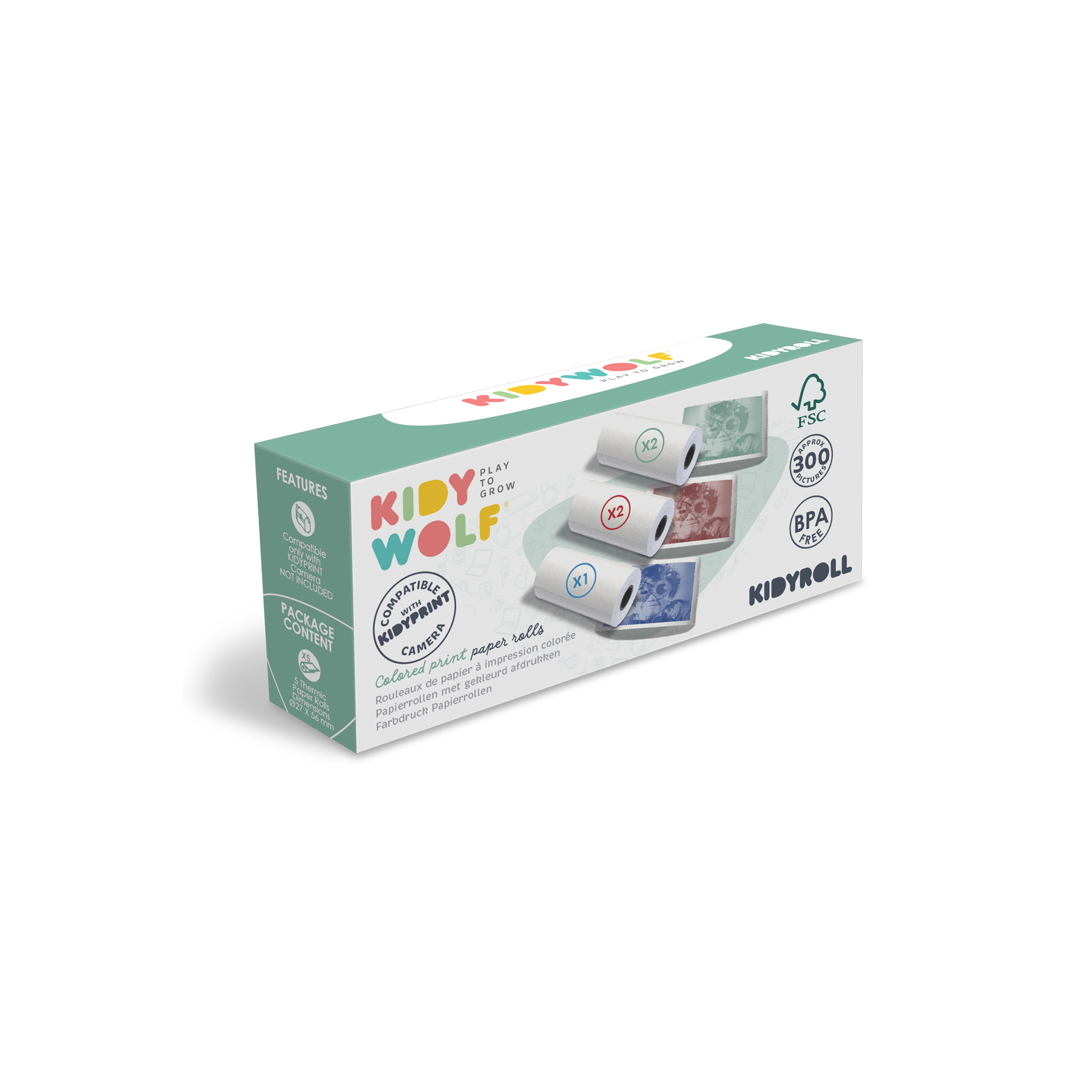 KIDYROLL Paper Refill Colour Rolls