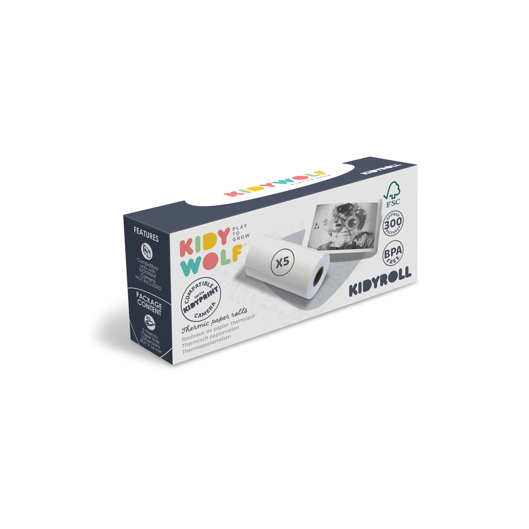 KIDYROLL Paper Refill Classic Rolls