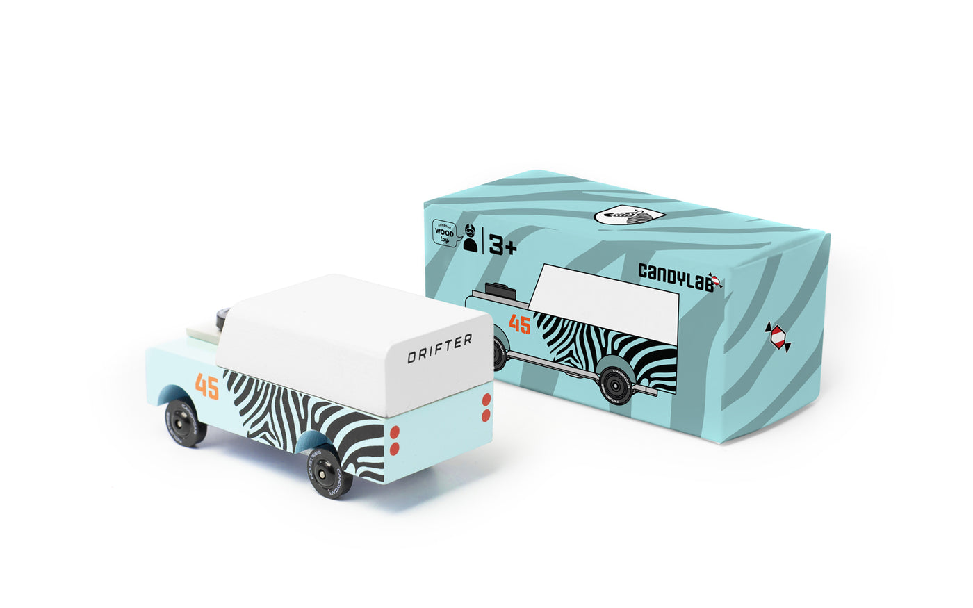 Candylab Candycar - Mini Zebra Drifter