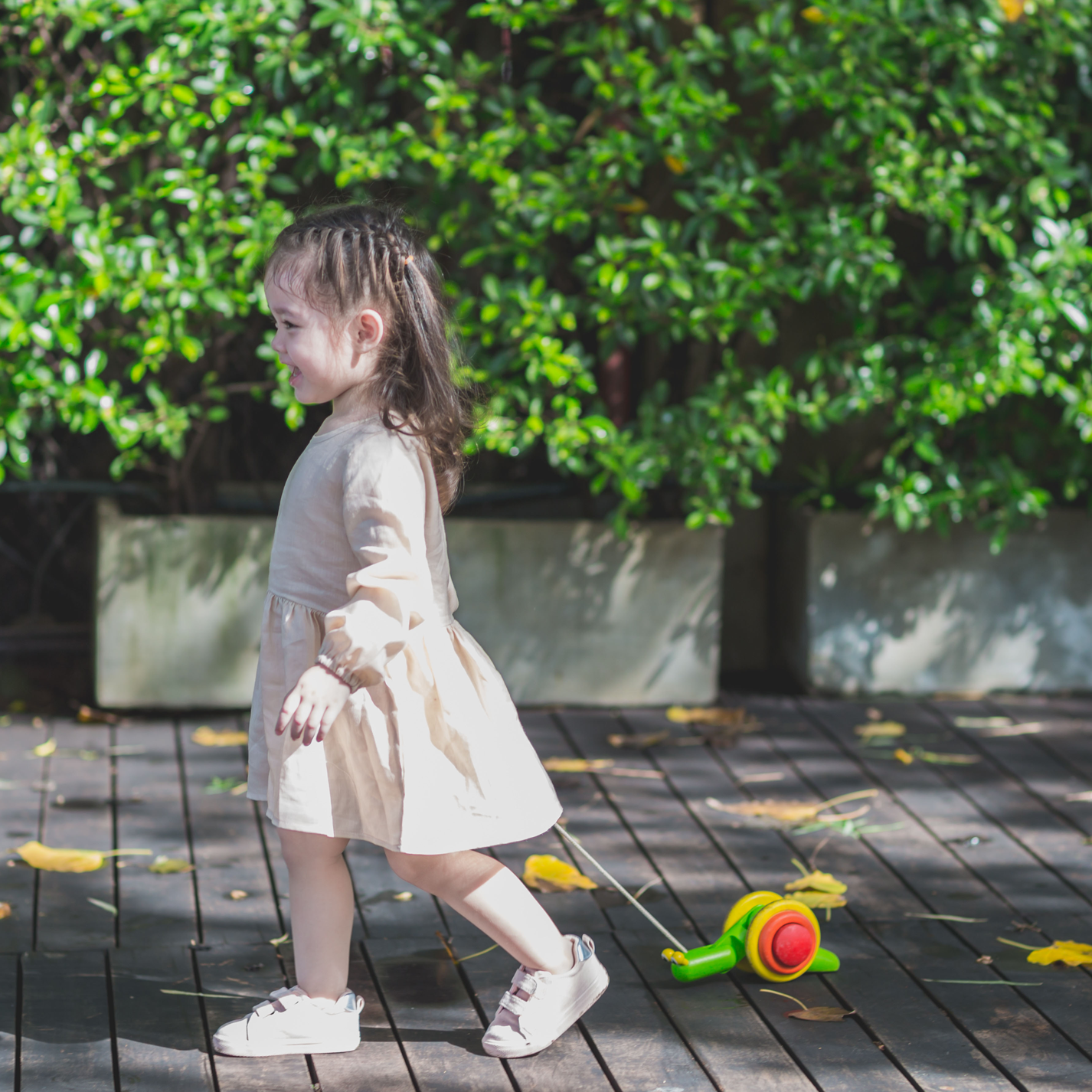 PlanToys Wooden Pull-Along Snail Toy