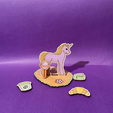 Crateit Unicorn | Rosemary | Wooden Art & Craft Kit