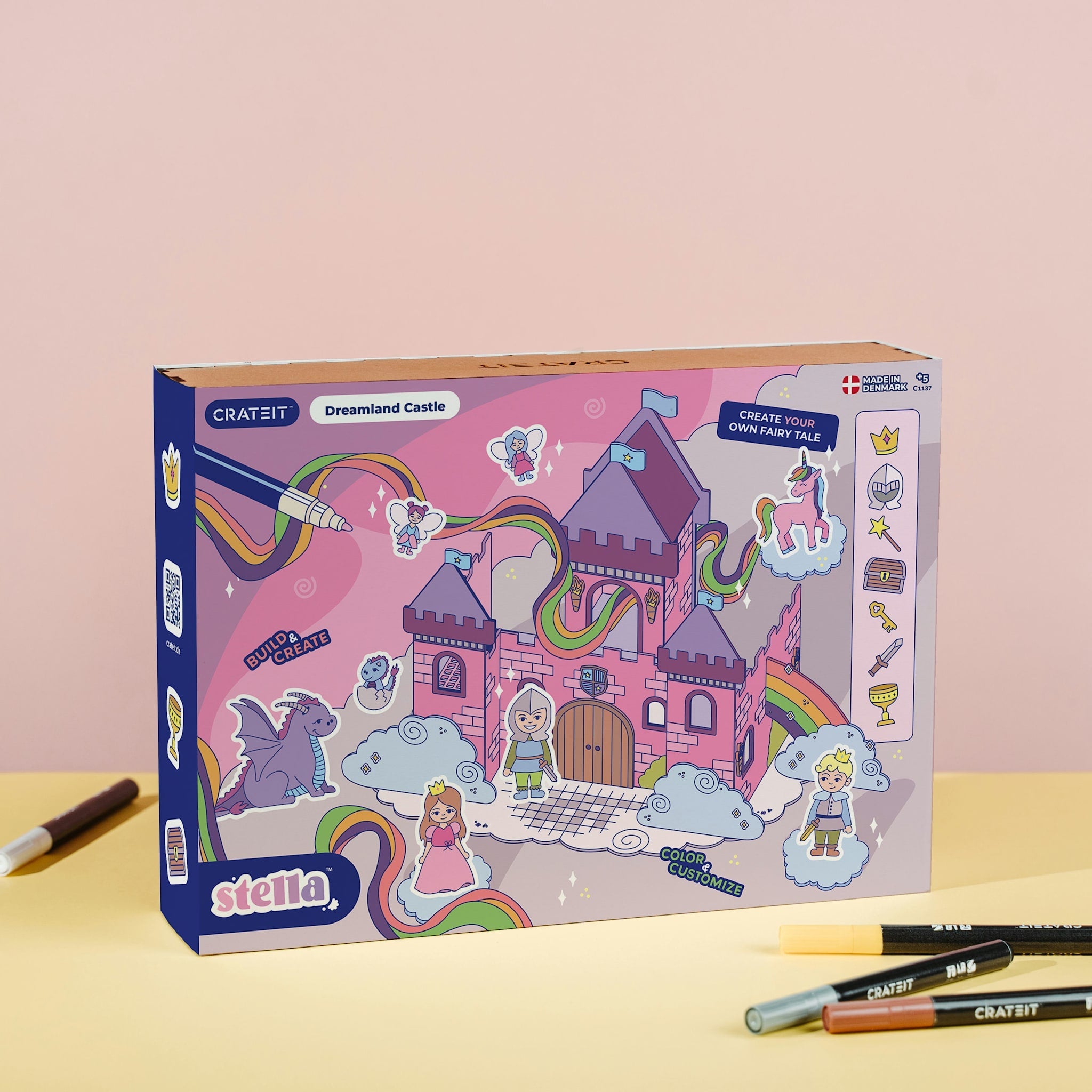 Crateit Unicorn | Dreamland Castle | Wooden Art & Craft Kit
