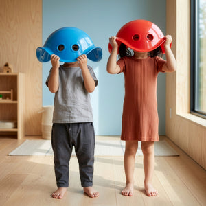 MOLUK Bilibo spin and balance toy, peekaboo play