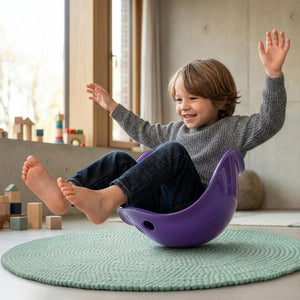 MOLUK Bilibo Purple spin and balance toy, spinning