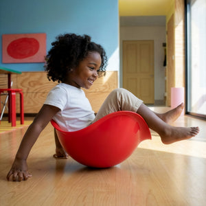 MOLUK Bilibo Red spin and balance toy, balancing