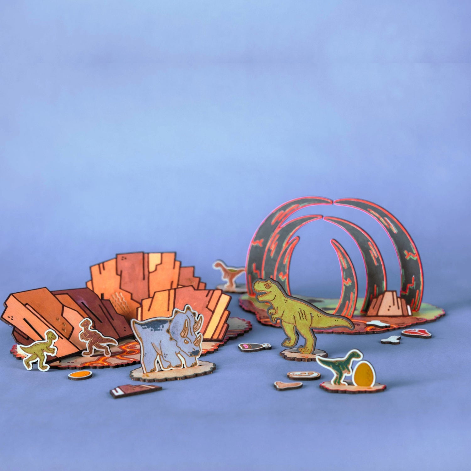 Crateit Dinosaur | Wasteland Battle | Wooden Art & Craft Kit