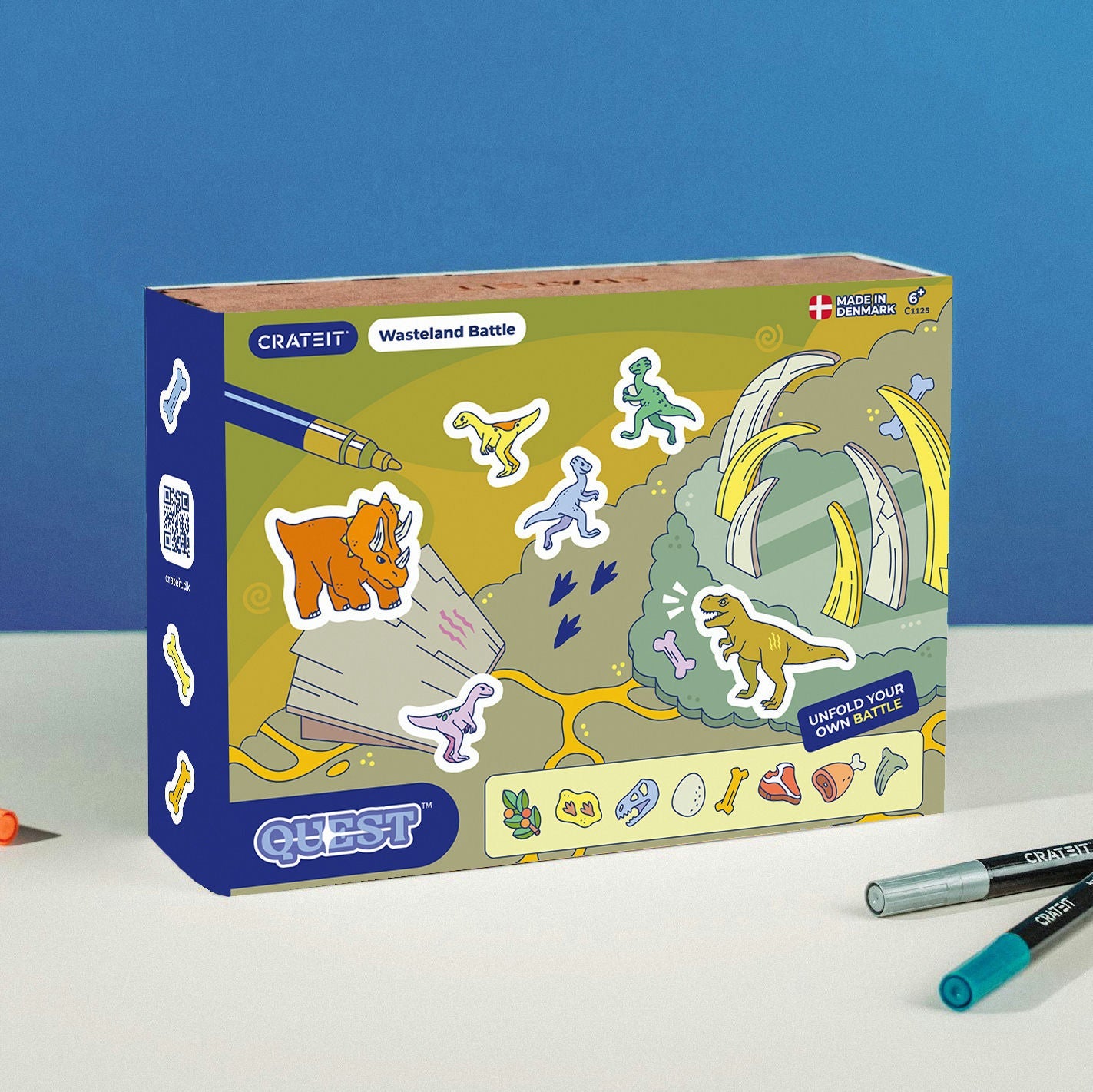 Crateit Dinosaur | Wasteland Battle | Wooden Art & Craft Kit