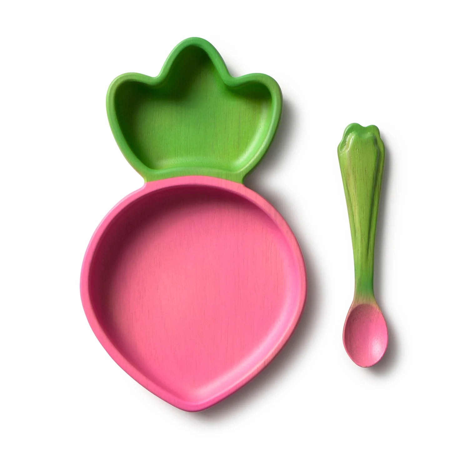 Oli&Carol Ramona the Radish Plate and Spoon Set