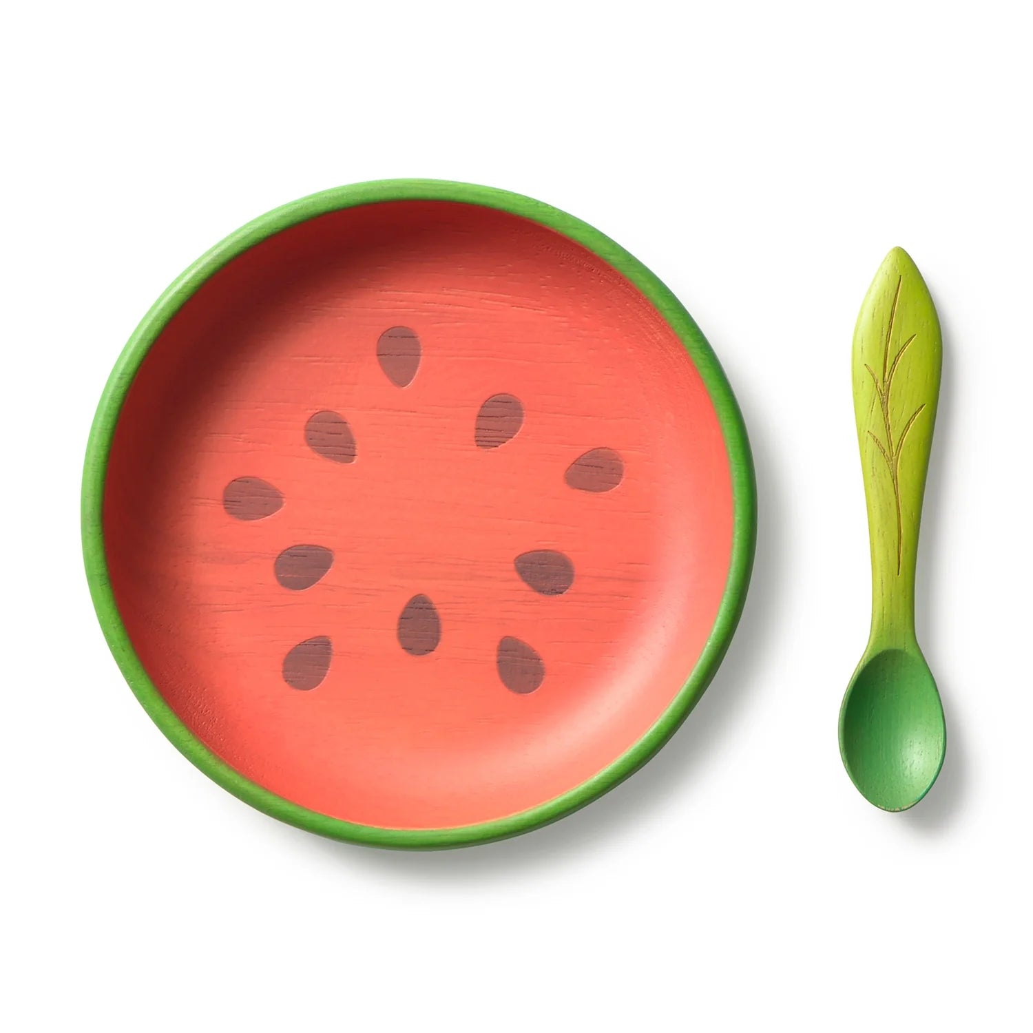 Oli&Carol Wally the Watermelon Plate and Spoon Set