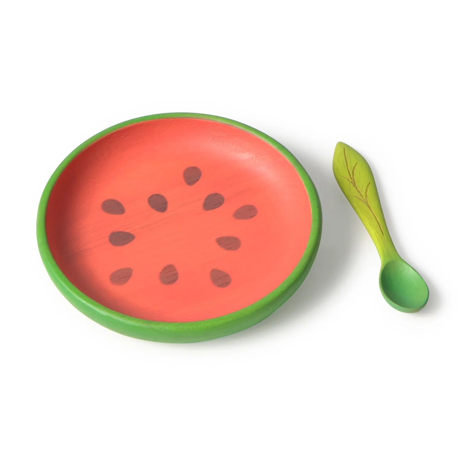 Oli&Carol Wally the Watermelon Plate and Spoon Set
