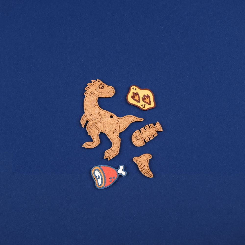 Crateit Dinosaur | Raptor | Wooden Art & Craft Kit