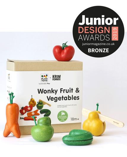 PlanToys Wonky Fruit and Vegetable Playset Wins at Junior Design Awards 2019