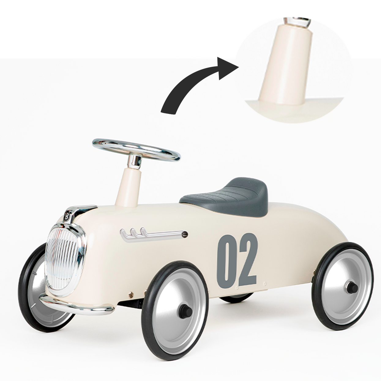 Steering column for Roadster Ivory White