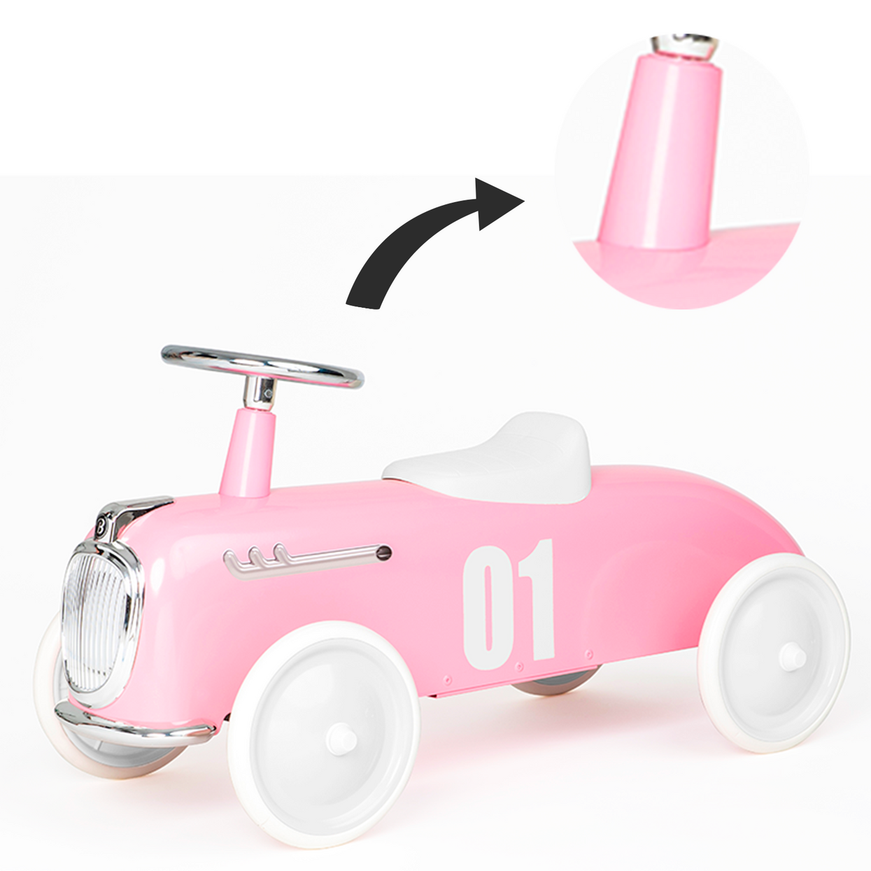 Steering column for Roadster Link Pink